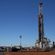 A fracking site is situated on the outskirts of town in the Permian Basin oil field on January 21, 2016 in the oil town of Midland, Texas.